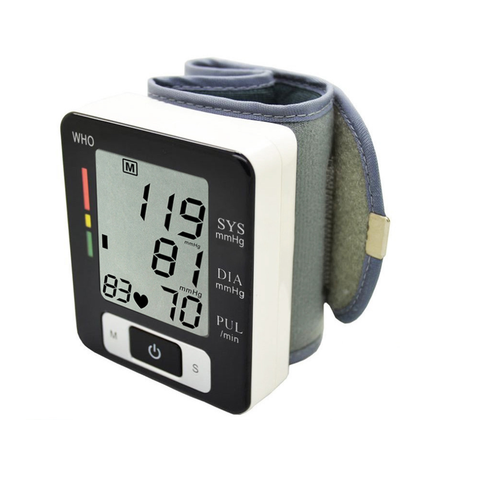 Blood Pressure Monitor Portable Home Care Electronic Watch With Wristband Automatic