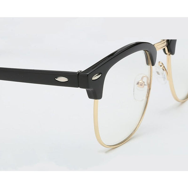 Blue Light Blocking Myopia Glasses Semi Rimless Lens Eyewear Frame 1 Eyeglass Frames