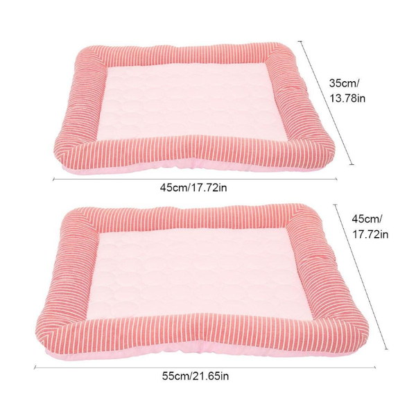 Blue Cooling Summer Pad Mat For Dogs Cat Soft Pet Bed Pet Beds