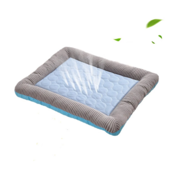 Blue Cooling Summer Pad Mat For Dogs Cat Soft Pet Bed