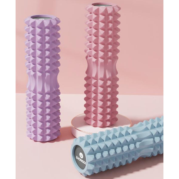 Blue High Density 3D Trigger Point Foam Roller Solid Core Massager For Deep Tissue Muscle Recovery & Yoga Foam Rollers