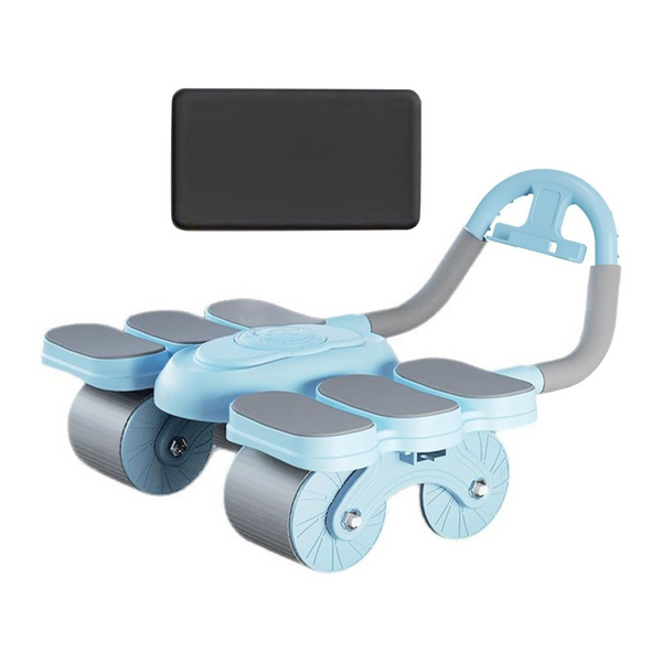 Blue Six Elbow Four Wheel Automatic Rebound Abdominal Home Fitness Equipment For Toning Abs And Building Core Strength Abdominal Machines
