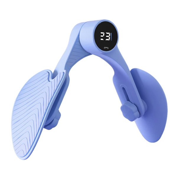 Blue Smart Kegel & Thigh Master With Counter Adjustable Pelvic Floor Strengthening Device For Women Inner Glute Toner Thigh Exercisers
