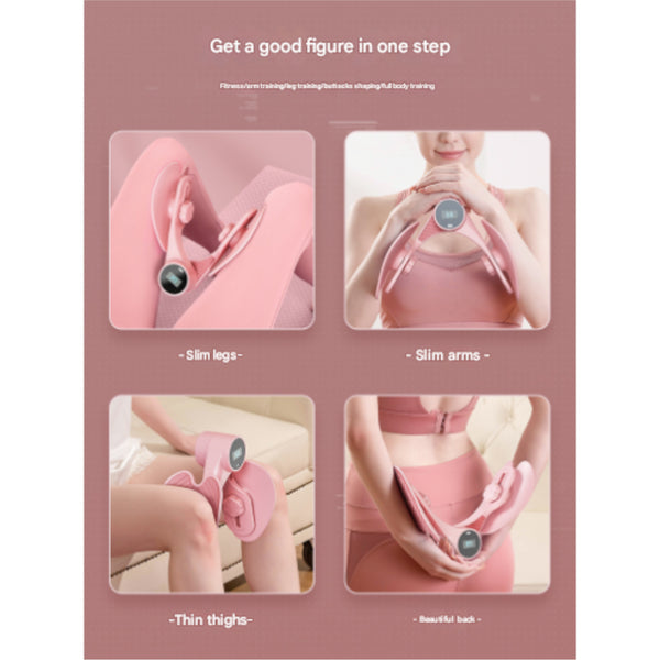 Blue Smart Kegel & Thigh Master With Counter Adjustable Pelvic Floor Strengthening Device For Women Inner Glute Toner Thigh Exercisers