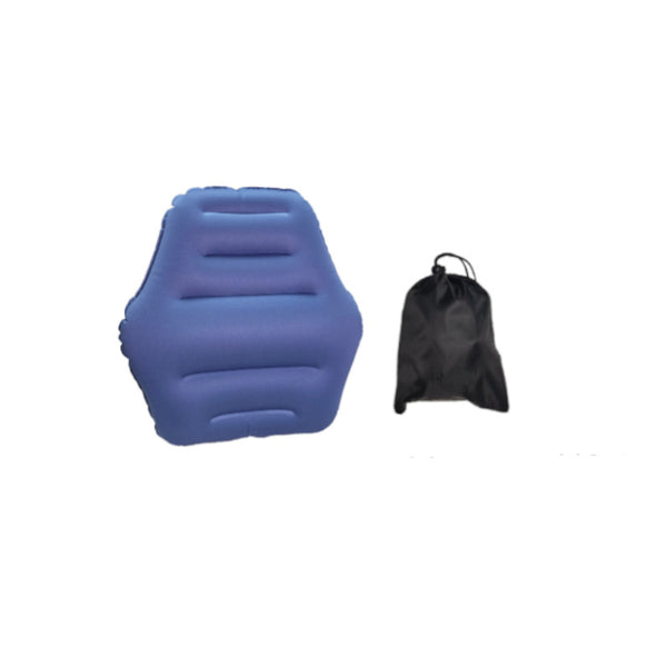 Blue Ultralight Inflatable Lumbar Support Pillow Portable Ergonomic Back Cushion For Travel Office & Car Seat & Posture Cushions