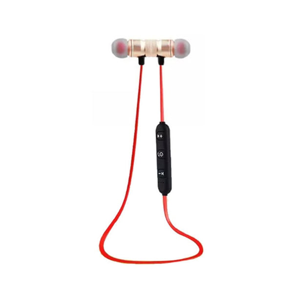Bluetooth 4.2 Headset Wireless Sports Running In Ear True Stereo Magnetic Hanging Neck Earplugs Gold Headsets