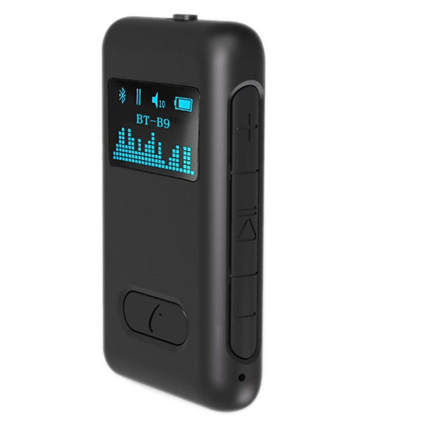 Bluetooth 5.0 Receiver Lcd Display Screen Wireless Audio Adapter Car Transmitter
