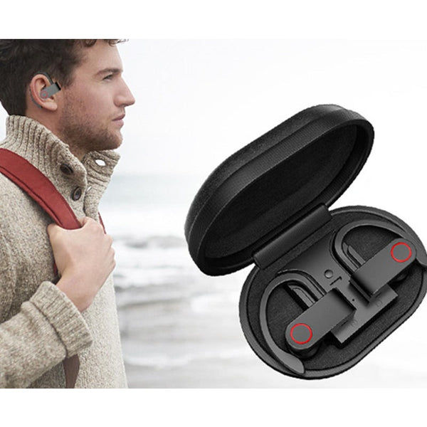 Bluetooth 5.0 True Stereo Wireless Headset With Charging Bin Earplugs Sports Headphones Earbuds