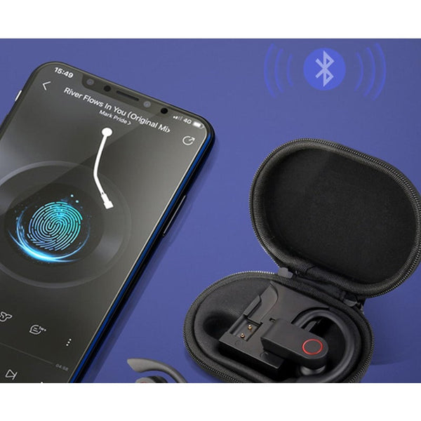 Bluetooth 5.0 True Stereo Wireless Headset With Charging Bin Earplugs Sports Headphones Earbuds