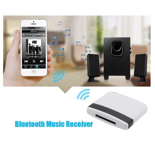 Stereo Systems Bluetooth Audio Receiver Music Adapter For Ipad Ipod Iphone 30Pin Dock