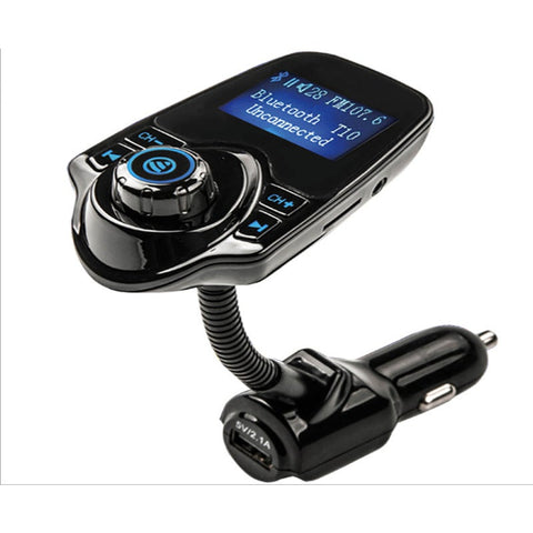 Bluetooth Car Fm Transmitter Audio Adapter Receiver Wireless Hands Free Kit 1.44 Inch Display