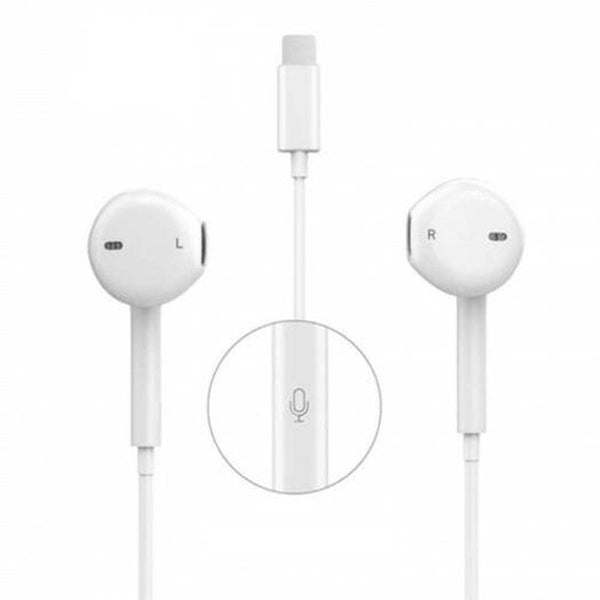 Bluetooth Earphone For Iphone 8 7 Plus X Xr Xs Max Smartphone White Wired Earphones