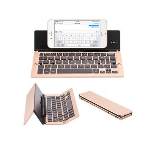 Bluetooth Folding Keyboard 3 System Universal Mobile Phone Tablet Aluminum Wireless Keyboards