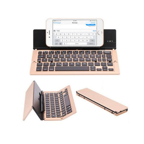 Bluetooth Folding Keyboard 3 System Universal Mobile Phone Tablet Aluminum Wireless
