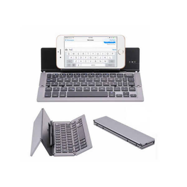 Bluetooth Folding Keyboard 3 System Universal Mobile Phone Tablet Aluminum Wireless