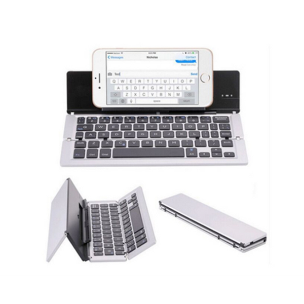 Bluetooth Folding Keyboard 3 System Universal Mobile Phone Tablet Aluminum Wireless Keyboards
