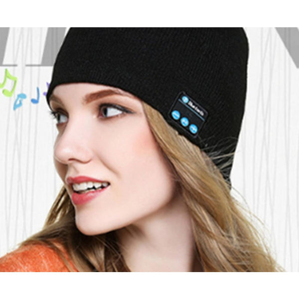 Bluetooth Hat Beanie With 5.0 Built In Stereo Mic Fit For Outdoor Sports Headsets