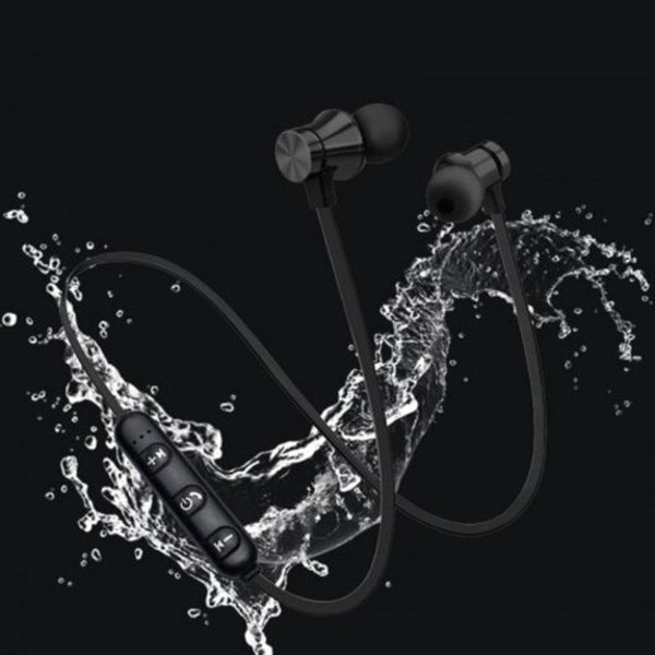 Bluetooth Headset Wireless Earbud Earphone Black