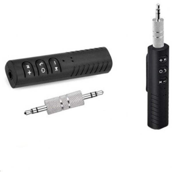 Bluetooth Receiver 3.5 Mm Audio Car Aux Adaptor Black