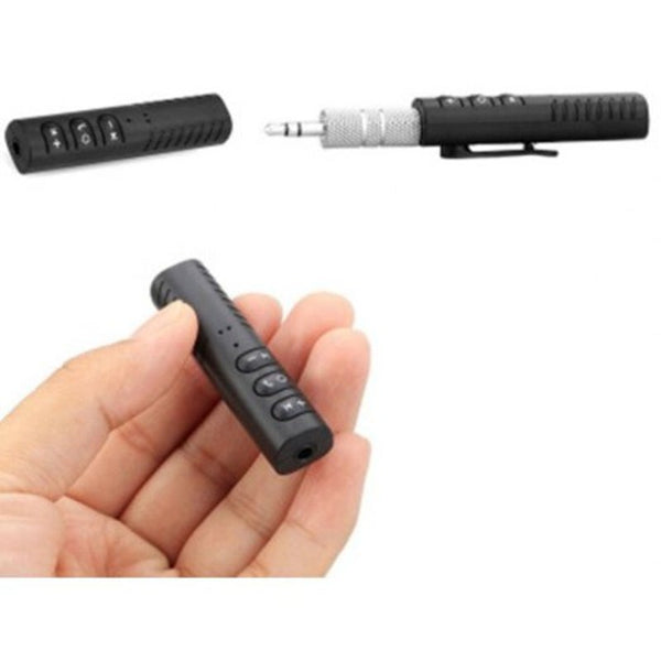 Bluetooth Receiver 3.5 Mm Audio Car Aux Adaptor Black