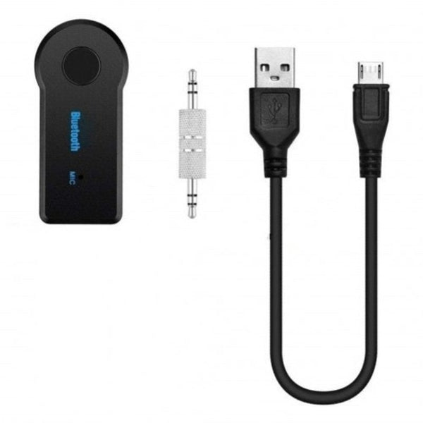 Bluetooth Receiver 3.5Mm Adapter For Home Car Audio Black