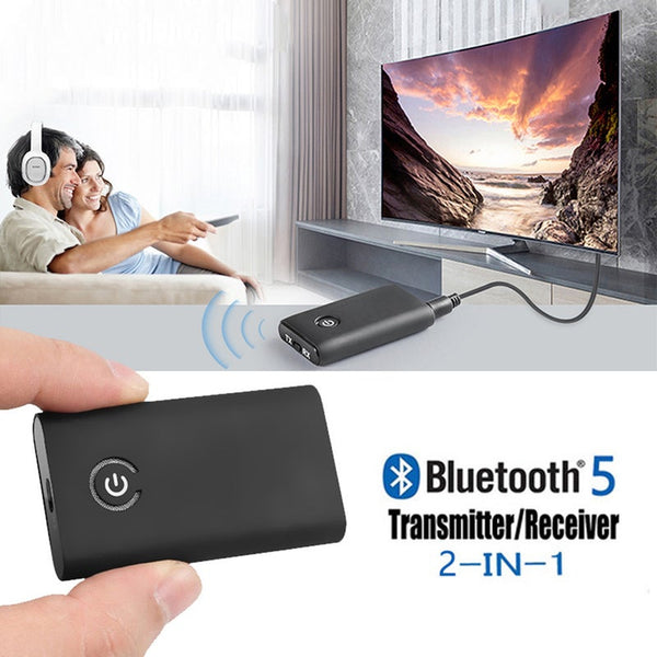 2 In 1 Wireless Bluetooth 5.0 Transmitter Receiver 3.5Mm Stereo Audio Adapter