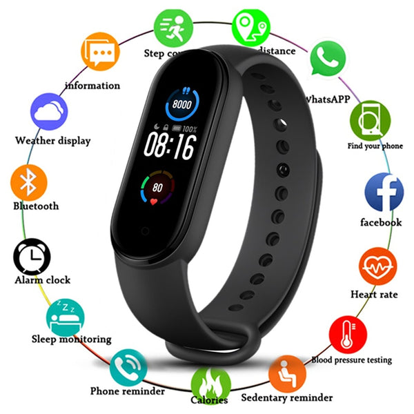 Bluetooth Smart Fitness Bracelet Heart Rate Monitor Watch Wristband Health Exerc Smart Watches