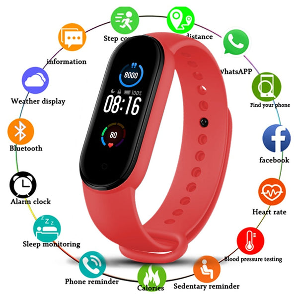Bluetooth Smart Fitness Bracelet Heart Rate Monitor Watch Wristband Health Exerc Smart Watches