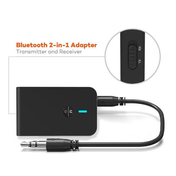 Bluetooth Transmitter / Receive 2 In 1 Wireless 3.5Mm Adapter Plus For Tv Sound System