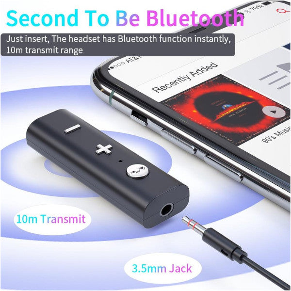 Bluetooth 5.0 Receiver For 3.5Mm Jack Earphone Clip Type Wireless Adapter Aux Audio Music Transmitter