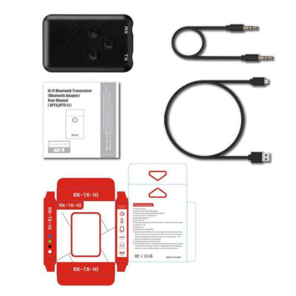 2 In 1 Wireless Bluetooth 5.0 Receiver Transmitter Adapter Handfree Car Kit