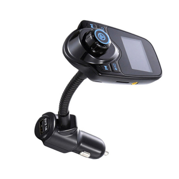 Bluetooth Car Fm Transmitter Audio Adapter Receiver Wireless Hands Free Kit 1.44 Inch Display