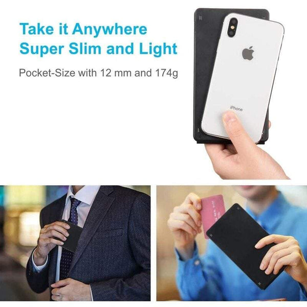 Tablet Keyboards Bluetooth Foldable Rechargeable Full Size Compatible With Ios Iphone Android Smart Phone Desk Windows Laptop Black Keyboards & Keypad