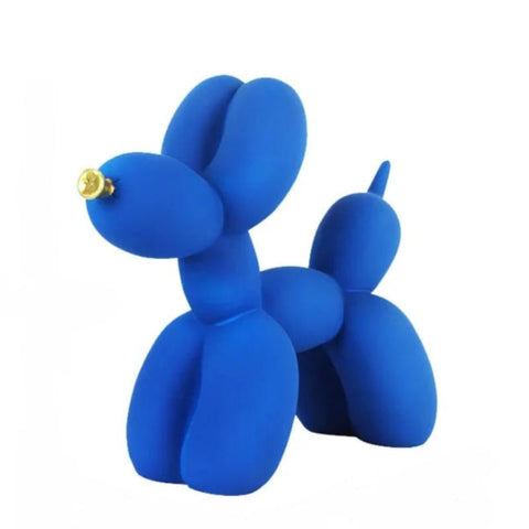 Home Figurine Nordic Balloon Dog Blue Resin For Living Room Decoration Accessories Sculptures & Figurines