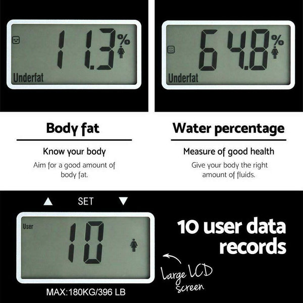 Kitchen Scales Household Electronic Body Fat Intelligent Weight High Precision Digital Bmi Water Mass Health Composition Analyzer Monitor