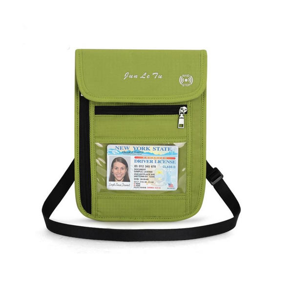 Rfid Passport Storage Bag Anti Theft Messenger Green Storage Bags