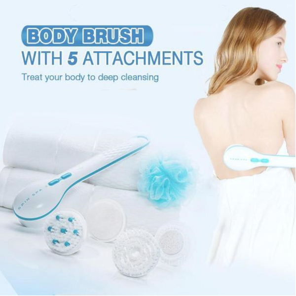 Body Shower Brush Electric Back Cleaning Massage Scrubber Spin System Massagers