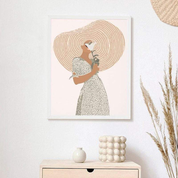 August Canvas Boho Abstract Figure Wall Art Decor Posters & Prints