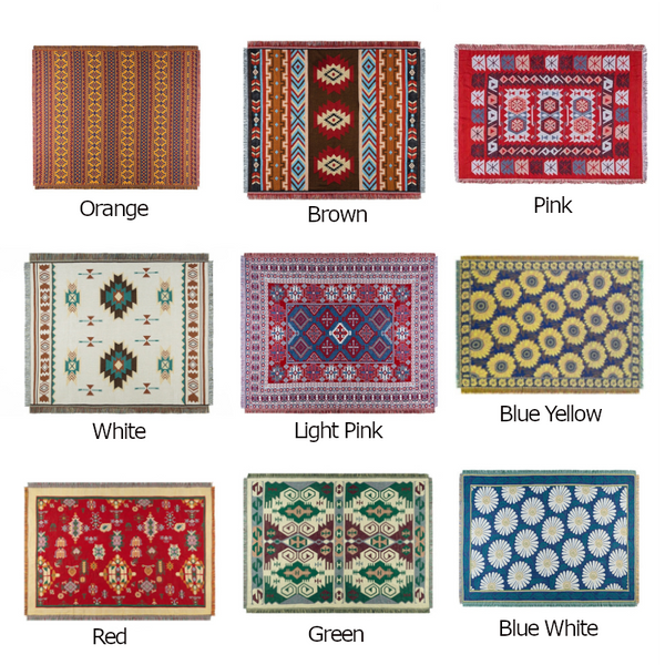 Boho Tribal Throw Blankets Picnic Rugs Bedroom Decor Throws & Afghans