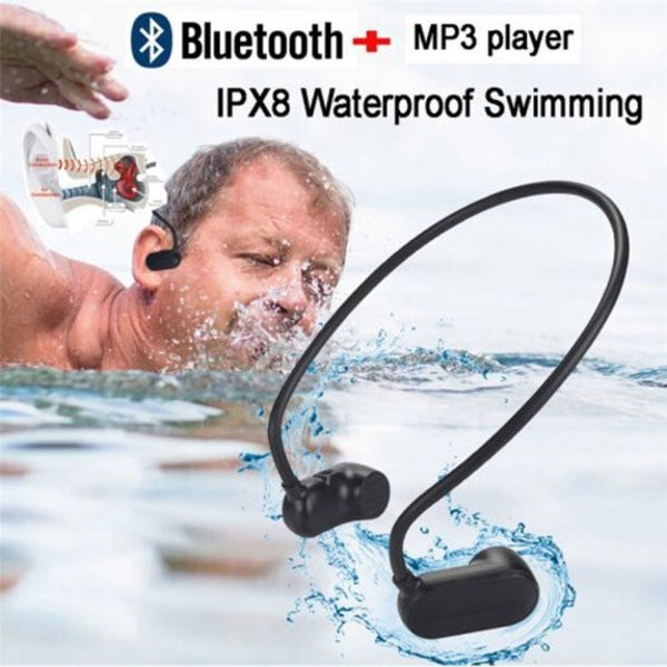 Bluetooth 5.0 With Mp3 Player Ipx8 Waterproof Swimming Outdoor Sport Earphones Black 8Gb Ipods & Mp3 Players