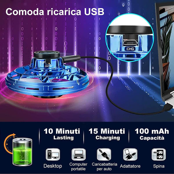 Boomerang Fly Nebula Spinner Soaring Hover Ufo Mini Drone Available In 3 Colors Other Outdoor Toys