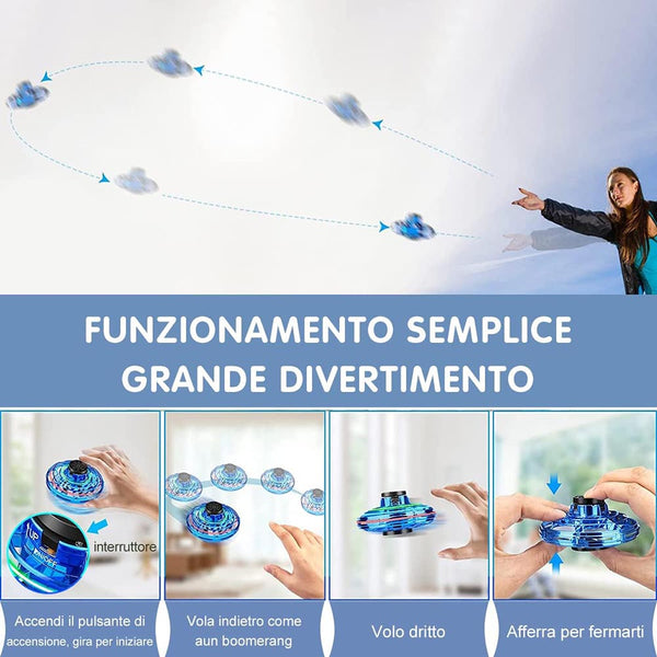Boomerang Fly Nebula Spinner Soaring Hover Ufo Mini Drone Available In 3 Colors Other Outdoor Toys