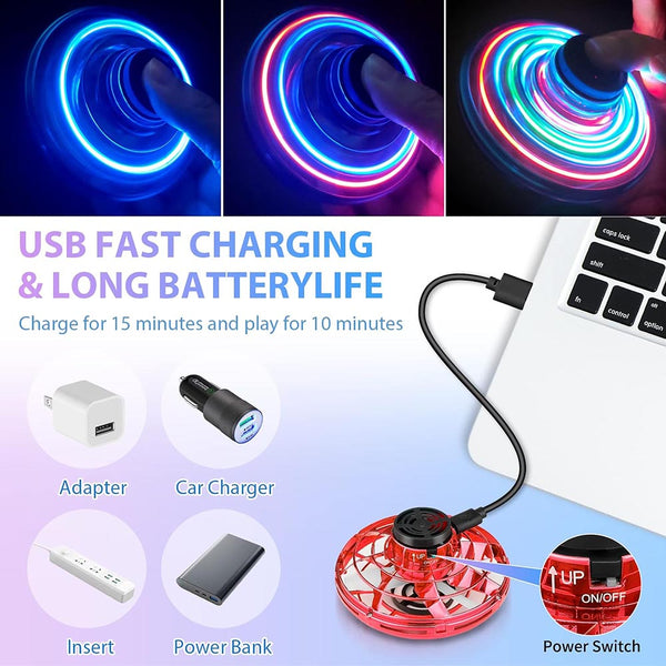 Boomerang Fly Nebula Spinner Soaring Hover Ufo Mini Drone Available In 3 Colors Other Outdoor Toys