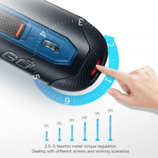 Bosch Go Rechargeable 3.6V Smart Cordless Screwdriver Modes Adjustable Torques Tool Kits