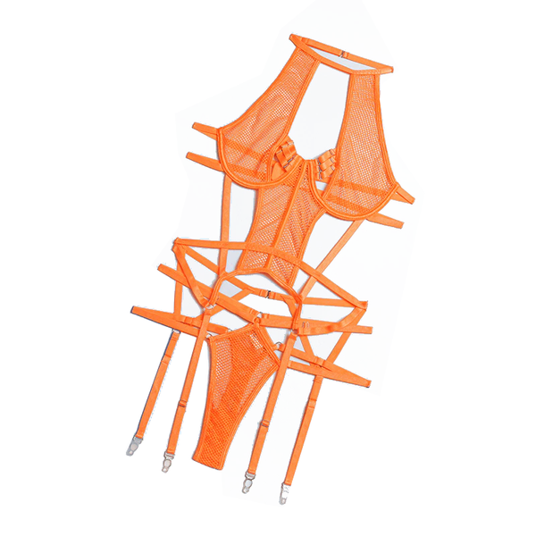 Mesh  Strappy Bandage Bodysuit Women Lingerie Colour Black Royal Blue White Bodysuits