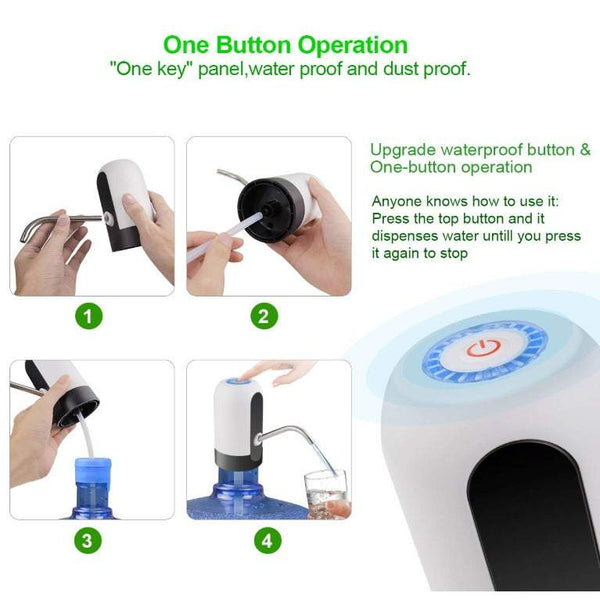 Water Dispenser Bottled Pump Drinking Usb Charging Automatic Universal Electric Dispensers