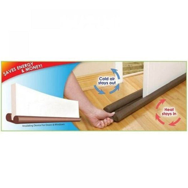 Bottom Door Draft Stopper Weather Stripping Air Seal Gap Blocker Sweep Door Stops