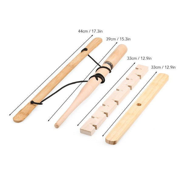 Bow Drill Kit Primitive Wood Survival Practice Friction Fire Tool 2 Fire Starters