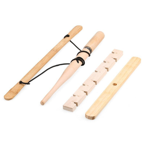 Bow Drill Kit Primitive Wood Survival Practice Friction Fire Tool 2 Fire Starters