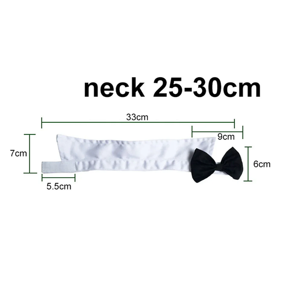 Bowknot Style Cotton Dog Cat Small Pet Tie Adjustable Collar Necktie